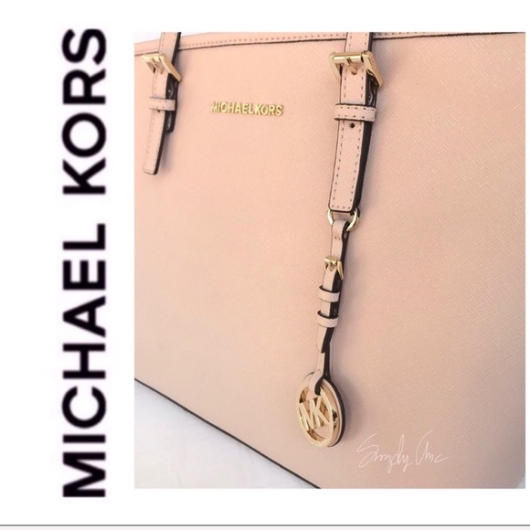 NWT authentic MK leather carry all tote ballet - Picture 2 of 8